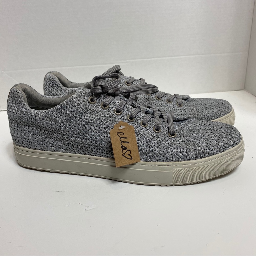 Kenneth Cole Gray Knit Fabric Sneakers